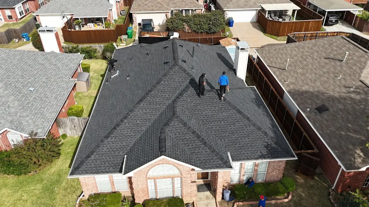 Slate & Tile Roof Repair work in progress on a Hamilton property